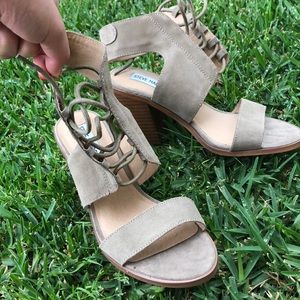 Steve Madden Taupe Heel Sandal